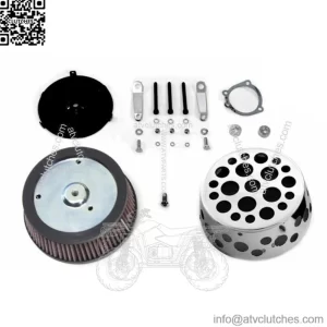 Wyatt Gatling Air Cleaner Kit Holes Drilled Chrome Cover CV EFI Harley Sportster (For: Harley-Davidson)