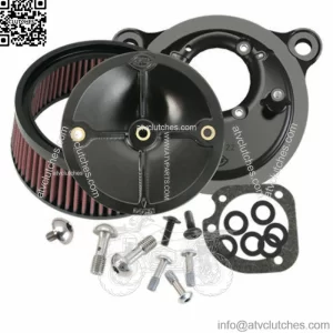 Stealth Stage 1 Air Cleaner Filter Kit Black High Flow Intake 93-99 Harley (For: Harley-Davidson)