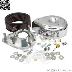Teardrop Chrome Air Cleaner Super E G Carb Harley 84-92 Big Twin Sportster (For: Harley-Davidson)