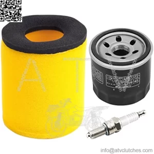 Air Filter 13780-03G00 Oil Filter 1651003G00 with Spark Plug Replacement for Suzuki Eiger 400 LTA400 2x4 / LTA400F 4x4 Auto 2003-2007,King Quad 400 LTA400F LTF400F 4x4 2008-2012