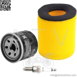 13780-03G00 Air Filter 1651003G00 Oil Filter Spark Plug Kit for Suzuki Eiger 400 LTA400 2x4 LTA400F 4x4 Auto 2003-2007/King Quad 400 LTA400F LTF400F 4x4 2008-2012 13780-07G00 13791-03G00