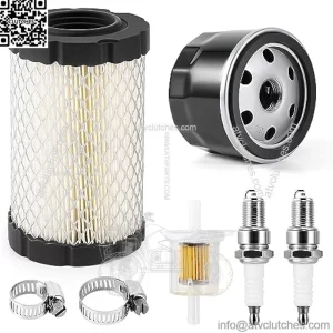 Air Filter Tune Up Kit,Lawn Mower Oil Filter Replacement Compatible with Briggs and Stratton 591334 492932 696854; John Deere D100 D110 D125 D130; Husqvarna YTH22V46 YTH24V48 YTA22V46