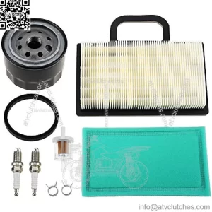 698754 273638 Air Filter 691035 Fuel Filter 696854 Oil Filter Spark Plug for Briggs and Stratton 499486 499486S Intek Extended Life Series V-Twin 18-26 HP Lawn Mower