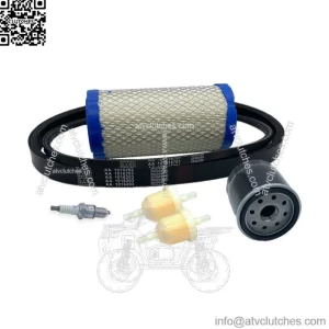 Tune Up Kit For 04-15 Club Car Precedent - Belts, Air + Oil Filter, Spark Plugs