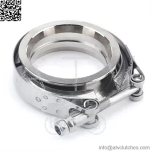 Stainless steel 304 flange clamp V-type American pipe clamp special V-type clamp set for automobile exhaust pipe