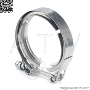 Car modification stainless steel 304 flange clamp V-shaped American pipe clamp car exhaust pipe special