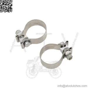Khrome Werks Stainless Steel Exhaust Clamps For Harley Touring 1995-2016