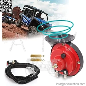 12V Golf Cart Horn Kit Universal for EZGO Club Car Yamaha, UTV, Boat - Red