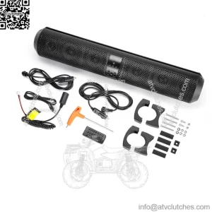 KEMIMOTO 28 In UTV Soundbar Bluetooth 2X Tweeter 4X Subwoofer Sound Bar Wireless