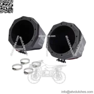 8" 8 in UTV ATV Universal Speaker Enclosures Pods Mount For Polaris RZR Can Am