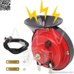 12V Golf Cart Horn with Switch Button Kit for Yamaha EZGO Club Car UTV ATV Boat