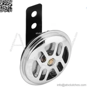 Chrome 2 1/2" 12 Volt Mini Horn Custom Harley Yamaha Honda Suzuki Chopper Bobber (For: Harley-Davidson)