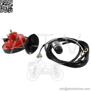 Golf Cart Horn Kit 12V for EZGO Club Car Yamaha, W/ Floor Mounted Button Wiring