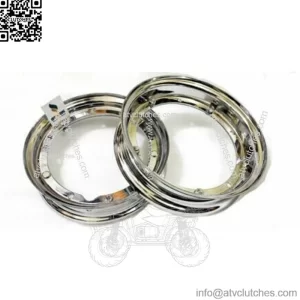 VESPA CHROMED WHEEL RIMS X 2 PX/LML/P/T5 10" PAIR SPLIT GENUINE LML