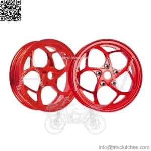 MOS Forged Aluminum Alloy Wheels Rims for Vespa GTS 300 ABS Red Color