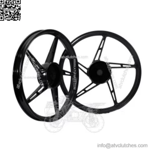 KAWA-GTO SPORT RIMS SET 588 1.40X17(F) 1.60X17(R) FOR HONDA WAVE 100 BLACK