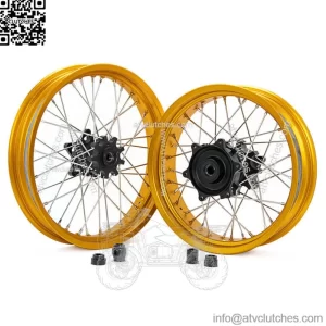 17x3.5 19x2.5 G310 Supermoto Complete Spoke Tubeless Wheels Hubs Cush Drive