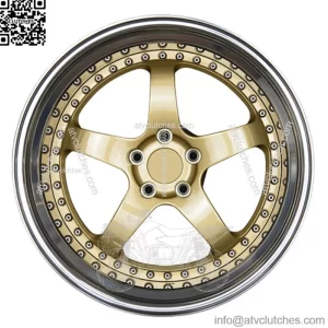 Custom 2 Piece Forged Alloy Car Wheel For Honda Civic / Spirior