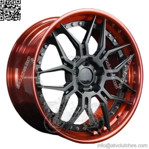 Custom 2 Piece Forged Alloy Car Wheel For Cadillac