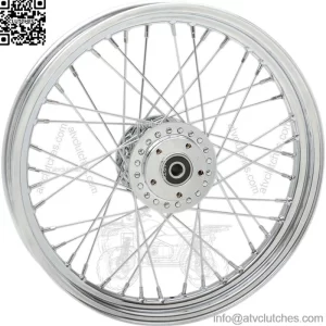 Chrome 19" x 2.5" Front 40 Spoke Wheel Rim Harley Sporster XL Dyna FXD 2000-2004 (For: Harley-Davidson)