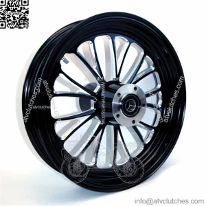 Ultima Manhattan Black Billet Aluminum 18 3.5 Front Wheel Rim Harley Touring 08+ (For: Harley-Davidson)