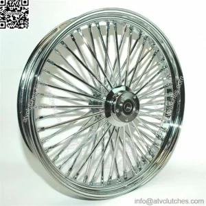 Ultima 48 King Spoke Fat 23 3.5 Front Rim Harley Touring Dual Disc Chrome ABS 08 (For: Harley-Davidson)