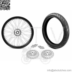 21 x 3.5 60 Spoke Front Wheel Black Rim Tire Package 08-18 Harley Touring DD BW (For: Harley-Davidson)