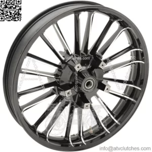Coastal Moto Black Cut Atlantic Precision 21x3.5 Wheel Rim 2008+ Harley Touring (For: Harley-Davidson)