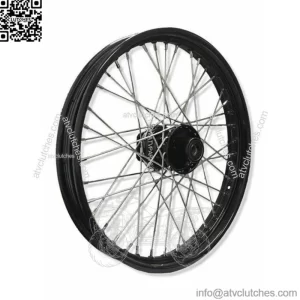 Front 21" x 2.15" 40 Spoke Black Rim Hub Wheel Harley Wide Glide Softail 84-1999 (For: Harley-Davidson)