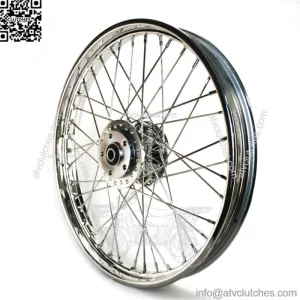Chrome 21 2.15 40 Spoke Narrow Front Wheel Rim Evo Harley Sportster Dyna XL FXR (For: Harley-Davidson)