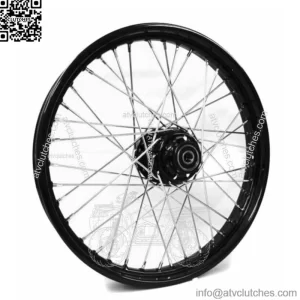 Front 21 x 2.15 40 Spoke Black Rim Hub Wheel Harley Wide Glide Softail Dyna 41mm (For: Harley-Davidson)
