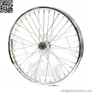 Chrome Spool 21" x 1.85" 40 Spoke Front Flat Rim Wheel Harley Chopper Bobber XL (For: Harley-Davidson)