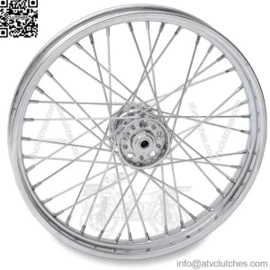 Chrome 40 Spoke 21 2.15 Front Wheel Rim Star Harley Knucklehead Panhead 36-66 FL (For: Harley-Davidson)
