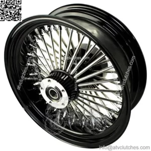 16 X 5.5 Black 52 Fat Mammoth Spoke Rear Wheel Rim ABS Harley Touring Cush 09+ (For: Harley-Davidson)