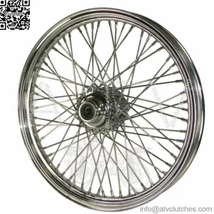 Front 21 x 2.15 60 Spoke Chrome Rim Wheel Harley Wide Glide Softail Dyna 41mm (For: Harley-Davidson)
