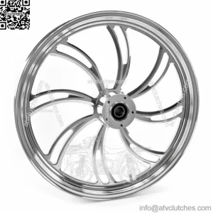 Polished Vortex 18 x 3.5 Billet Front Wheel Rim Harley Touring Custom Dual Disc (For: Harley-Davidson)