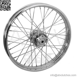 21 x 2.15 Front Chrome 40 Spoke Wheel Rim Dual Disc 80-83 Wide Glide FXWG Harley (For: Harley-Davidson)