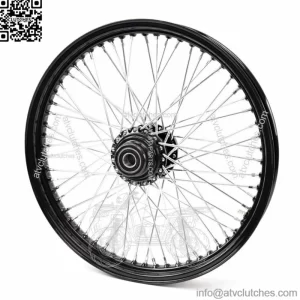 Ultima Black Chrome 18 x 3.5 60 Spoke Single Disc Front Wheel Rim Harley Softail (For: Harley-Davidson)