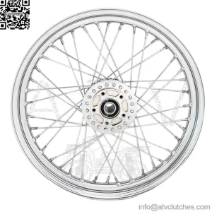 Chrome 19" x 2.5" 40 Spoke Front Wheel Rim Harley Sportster XL 14-2019  W/ ABS (For: Harley-Davidson)