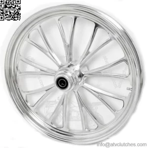 Polished Manhattan 26" 3.5 Billet Front Wheel Rim Single Disc Harley Softail 08+ (For: Harley-Davidson)