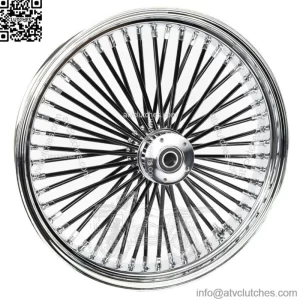21 3.5 Chrome Rim 52 Fat Mammoth Black Spokes Wheel Rim DD Harley 00-07 Touring (For: Harley-Davidson)