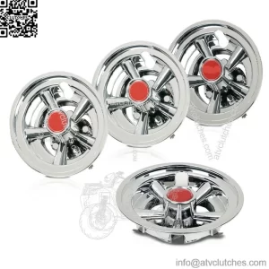 8 Inch Golf Cart Wheel Covers Hub Caps Fit For EZGO Club Car Yamaha,Set of 4pcs