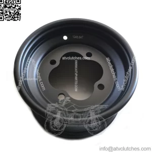 10" Front Wheel 4x144 Hole Size Model: 14B(Black Powder Coat)