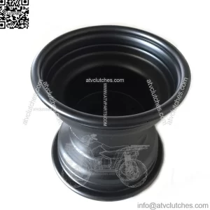 9" Rear Wheel 4x115 Hole Size Model: 115B(Black Powder Coat)