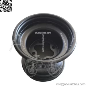 9" Rear Wheel 4x110 Hole Size Model: 110B(Black Powder Coat)