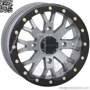 System 3 SB-4 Beadlock Grey (6+1) UTV Wheels 15" Polaris RZR 1000 XP (4) (For: Polaris)
