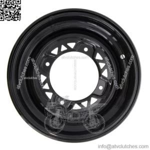 Polaris 1523448-067 Black Front Rim 12x6 Sportsman Scrambler 800 700 600 570 550 (For: Polaris)
