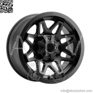 Vision UTV 416 Seven 14x7 4x156 +2.5mm Matte Black Wheel Rim 14" Inch (For: Polaris)
