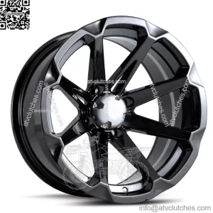 MSA M12 Diesel UTV Wheels/Rims Black 15" Polaris RZR 1000 XP (4) (For: Polaris)
