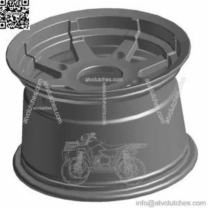 Polaris OEM Rr Rim 12x8 Cast  Black Sportsman 570 Ranger 570/700/800 1521105-067